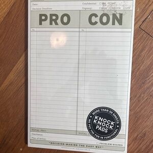 Knock Knock Pro-Con Pad in Gray